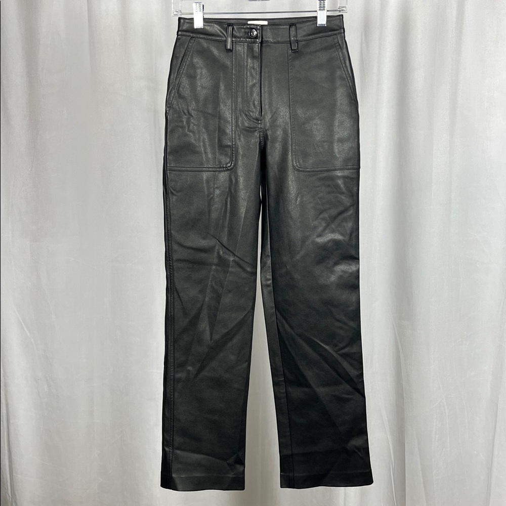 Aritzia Wilfred Free Ascendant Pant in Black Leather. - Picture 6 of 12